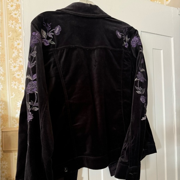 💜 Stunning Style and Co. black Jacket with beautiful embroidery Size M 💜 - Picture 3 of 12